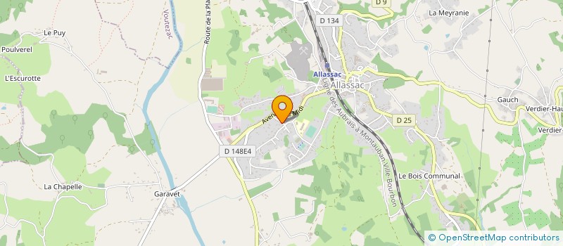 localisation de l'entreprise SCIE ET TECHNIQUE à ALLASSAC