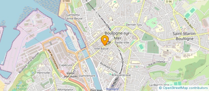 localisation de l'entreprise SCIE LEZIE HUCHIN  BOULOGNE-SUR-MER