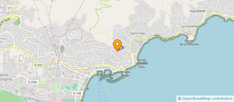 localisation de l'entreprise SCIE MARIE à LE LAVANDOU