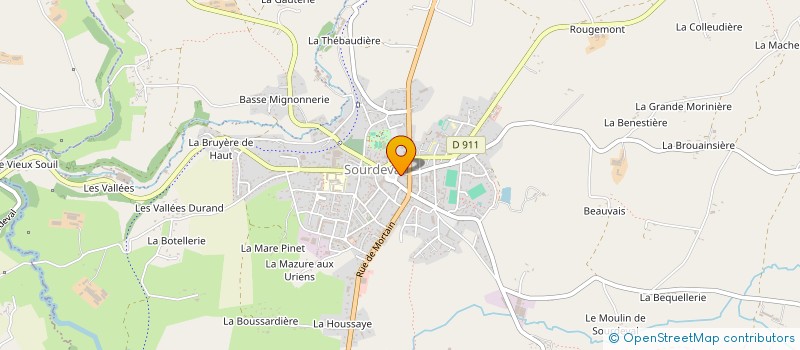 localisation de l'entreprise SCIE RUE DE L EGLISE  SOURDEVAL