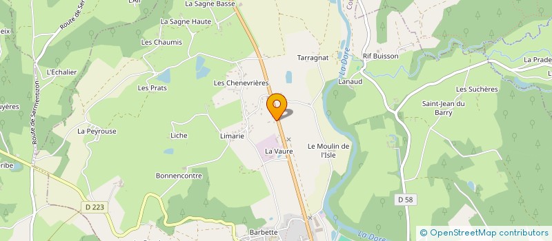 localisation de l'entreprise SCIE THT à COURPIERE