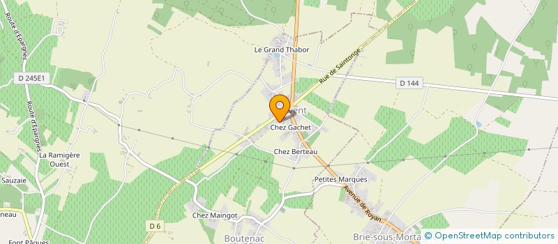 localisation de l'entreprise SCIEA LES PIPAGES  CHENAC-SAINT-SEURIN-D UZET