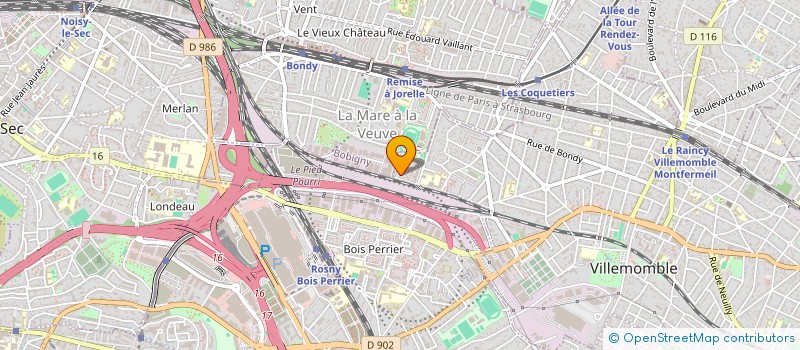 localisation de l'entreprise SCIEMMA à VILLEMOMBLE