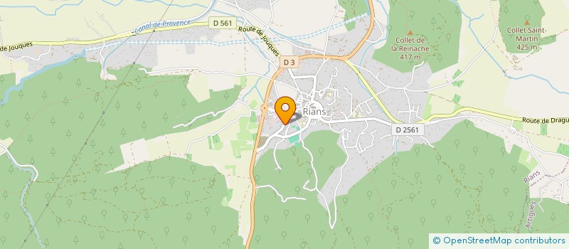 localisation de l'entreprise SCIENCE POUR TOUS 83  RIANS