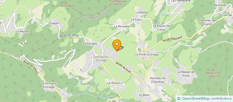 localisation de l'entreprise SCIENCE-SAVED à SAINT-MARTIN-D'URIAGE