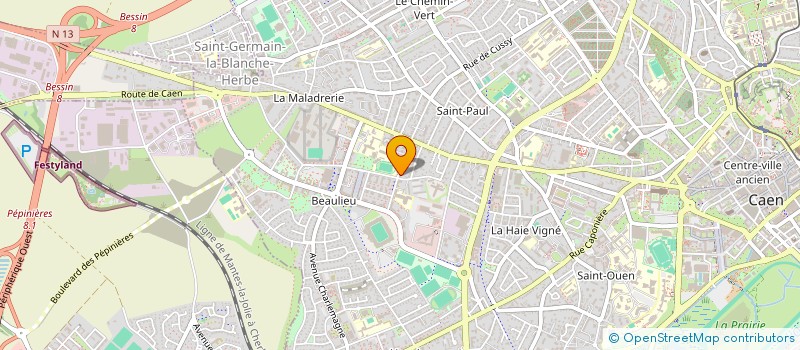 localisation de l'entreprise SCIENCES DE GUERRE SCIENCES DE PAIX à CAEN