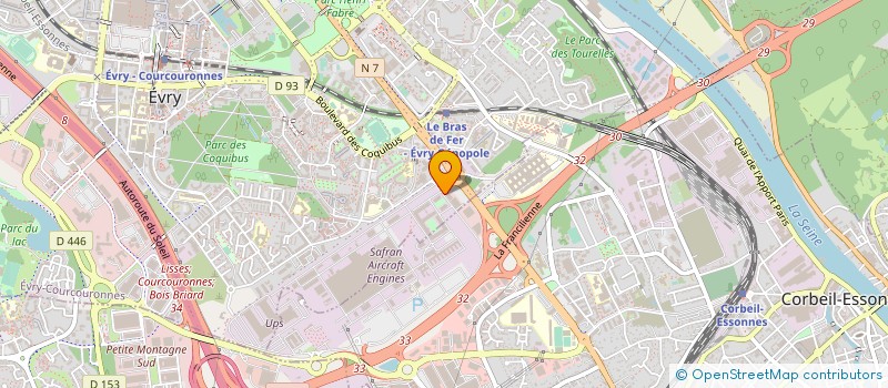 localisation de l'entreprise SCIENCES ESSONNE  EVRY-COURCOURONNES