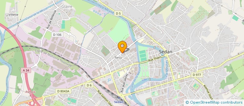 localisation de l'entreprise SCIENCES ORTHOPHONIQUES EN LORRAINE FORMATION à SEDAN