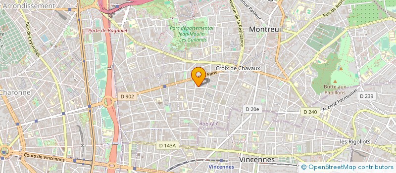 localisation de l'entreprise SCIENCES TECHNIQUES INDUSTRIES CULTURES à MONTREUIL