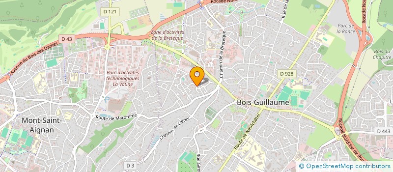 localisation de l'entreprise SCIENER TENNOS à BOIS-GUILLAUME