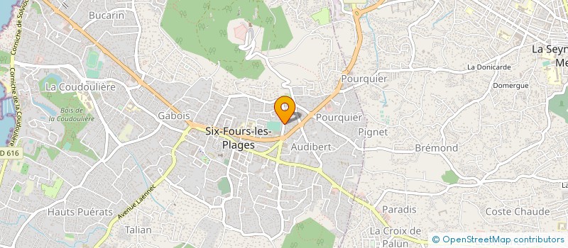 localisation de l'entreprise SCIENTA à SIX-FOURS-LES-PLAGES