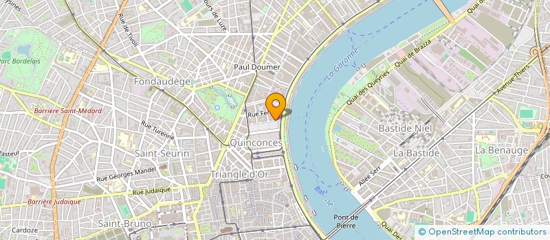 localisation de l'entreprise SCIENTIA NATURA DISTRIBUTION à BORDEAUX
