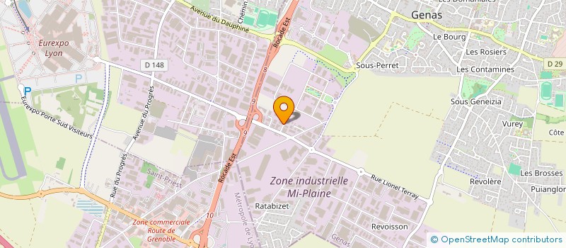 localisation de l'entreprise SCIEO  GENAS