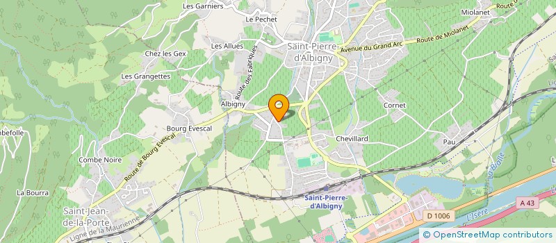 localisation de l'entreprise SCIERIE 2000  SAINT-PIERRE-D'ALBIGNY