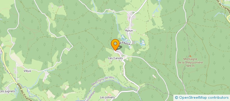 localisation de l'entreprise SCIERIE ACHAINTRE à SAINT-IGNY-DE-VERS