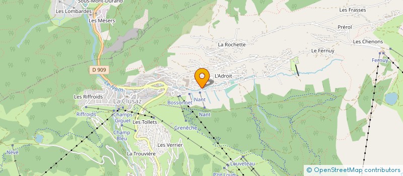 localisation de l'entreprise SCIERIE AGNELLET SARL à LA CLUSAZ