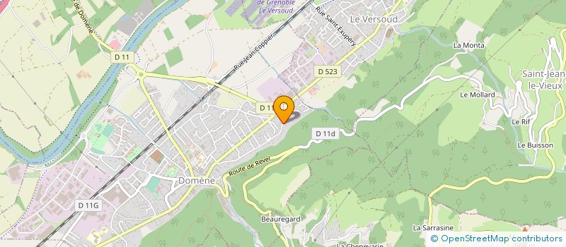 localisation de l'entreprise SCIERIE BARTHELEMY FRERES à LE VERSOUD
