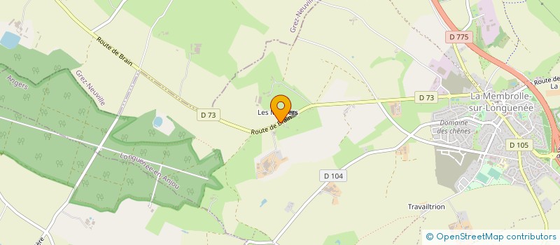 localisation de l'entreprise SCIERIE BELLIARD  LONGUENEE-EN-ANJOU