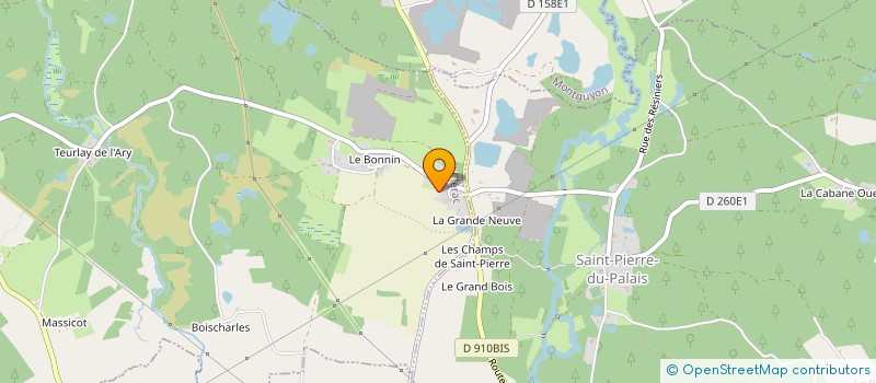 localisation de l'entreprise SCIERIE BERNARD à SAINT-PIERRE-DU-PALAIS