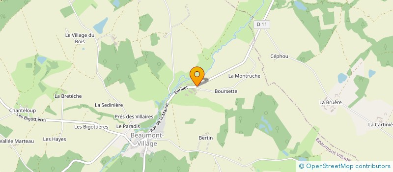 localisation de l'entreprise SCIERIE BESSON à BEAUMONT-VILLAGE