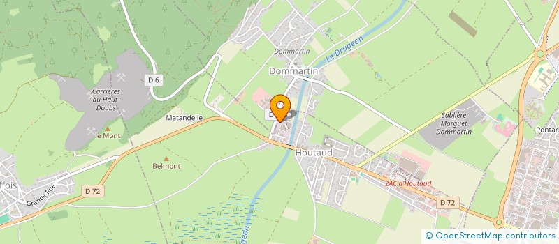 localisation de l'entreprise SCIERIE BESSON à DOUBS