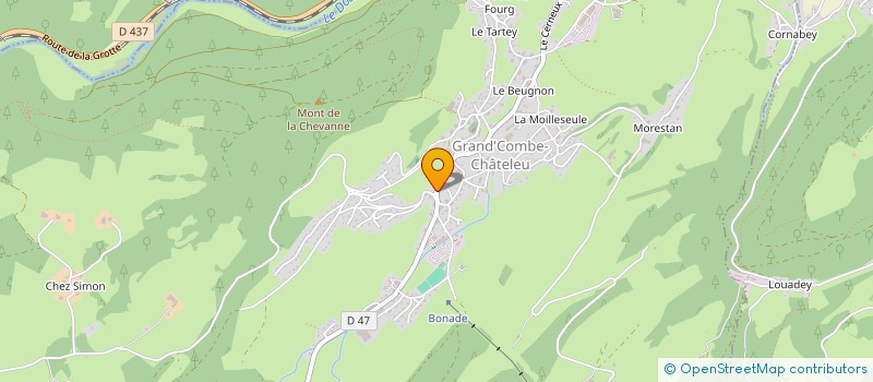 localisation de l'entreprise SCIERIE BOILLOT à GRAND'COMBE-CHATELEU