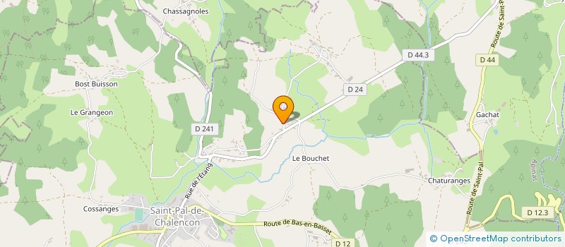 localisation de l'entreprise SCIERIE BREUIL à SAINT-PAL-DE-CHALENCON
