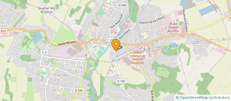 localisation de l'entreprise SCIERIE BUISSON à PONT-DE-CHERUY