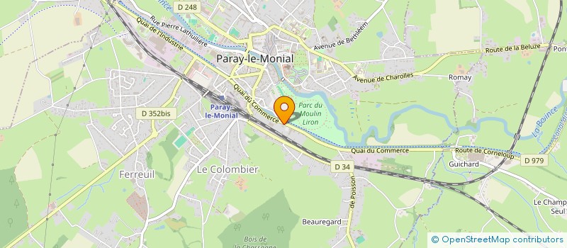 localisation de l'entreprise SCIERIE CHARLES MATHERAT à PARAY-LE-MONIAL