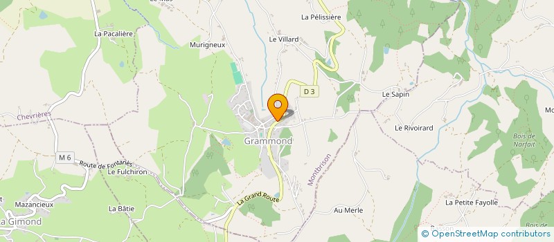 localisation de l'entreprise SCIERIE CHARPENTE JOASSARD à GRAMMOND