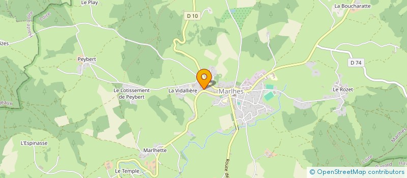 localisation de l'entreprise SCIERIE CHORAIN à MARLHES