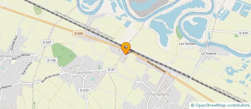 localisation de l'entreprise SCIERIE DE CHAMPIGNY à CHAMPIGNY