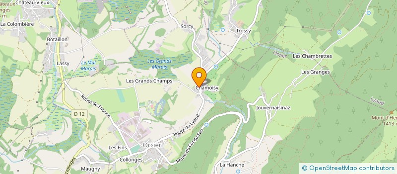 localisation de l'entreprise SCIERIE DE CHARMOISY à ORCIER