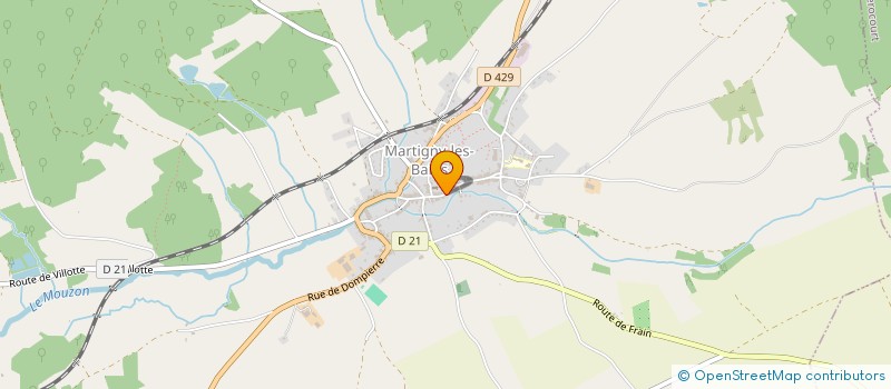 localisation de l'entreprise SCIERIE DE L ANGER  MARTIGNY-LES-BAINS