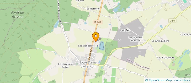 localisation de l'entreprise SCIERIE DE L'AUBANCE à TERRANJOU