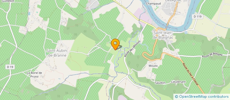 localisation de l'entreprise SCIERIE DE L'ESTRABEAU à SAINT-AUBIN-DE-BRANNE
