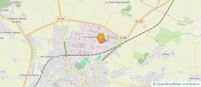 localisation de l'entreprise SCIERIE DE LA DIVE à LOUDUN