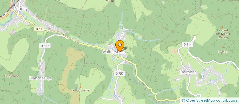 localisation de l'entreprise SCIERIE DE LA PERHEUX  WALDERSBACH