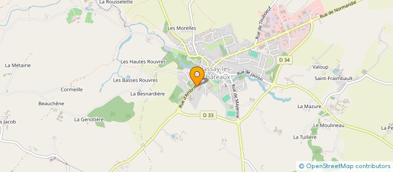 localisation de l'entreprise SCIERIE DE LASSAY à LASSAY-LES-CHATEAUX