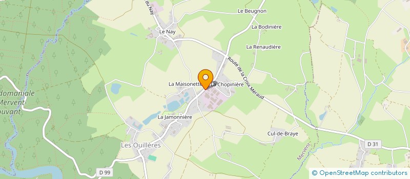 localisation de l'entreprise SCIERIE DE MERVENT à MERVENT