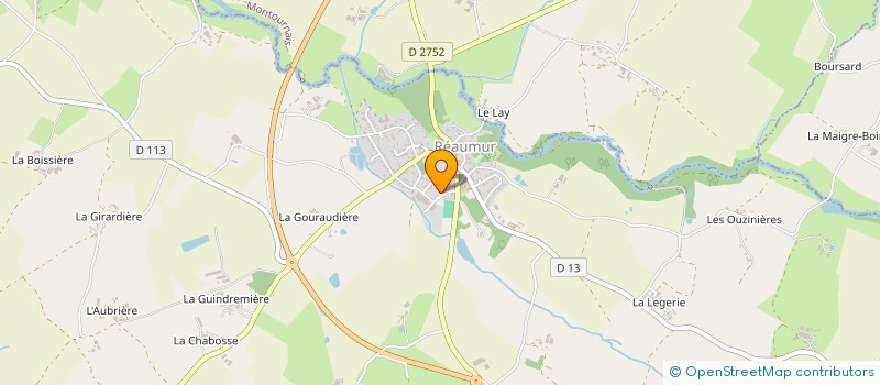 localisation de l'entreprise SCIERIE DE REAUMUR à REAUMUR
