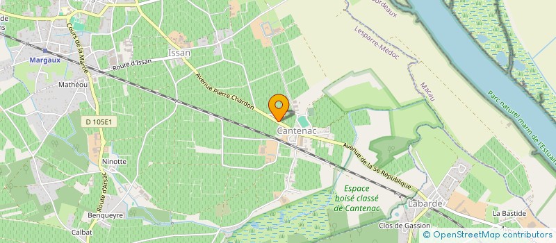 localisation de l'entreprise SCIERIE DES BOIS JOLIS  MARGAUX-CANTENAC