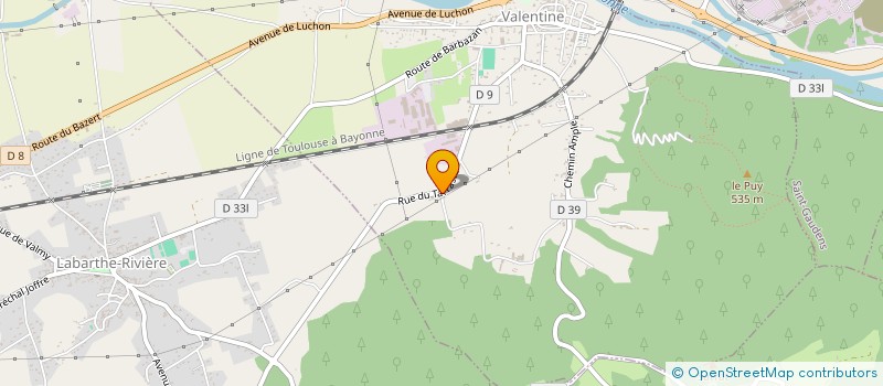 localisation de l'entreprise SCIERIE DES PYRENEES à VALENTINE