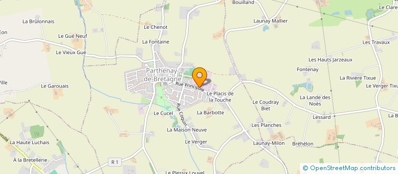 localisation de l'entreprise SCIERIE DESAIZE à PARTHENAY-DE-BRETAGNE