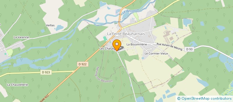 localisation de l'entreprise SCIERIE DU BEUVRON à LA FERTE-BEAUHARNAIS