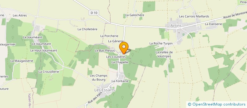 localisation de l'entreprise SCIERIE DU CHENE AUX MOINES SARL à ARTINS