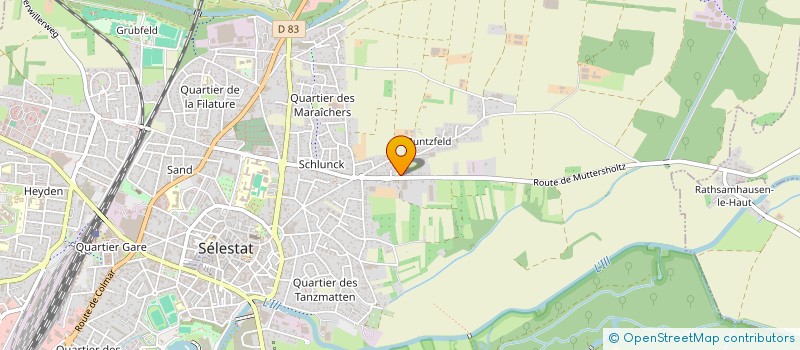 localisation de l'entreprise SCIERIE EHRHART à HILSENHEIM