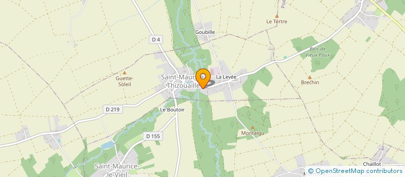 localisation de l'entreprise SCIERIE ET EXPLOITATION DE BOIS RAOUT à SAINT-MAURICE-THIZOUAILLE