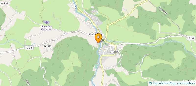 localisation de l'entreprise SCIERIE ET PARQUETTERIE DU CAGIRE à ASPET