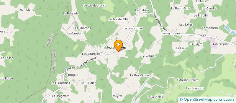 localisation de l'entreprise SCIERIE EXPLOITATION FORESTIERE CROUZET à ROUFFIGNAC-ST-CERNIN-DE-REILHAC